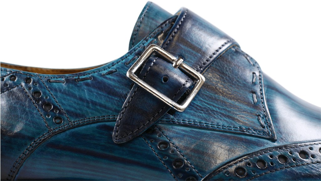 Monks Nicolas 2 Ice Blue Shade & Lines Navy Hrs - Slip-on Shoe (1024x1024), Png Download