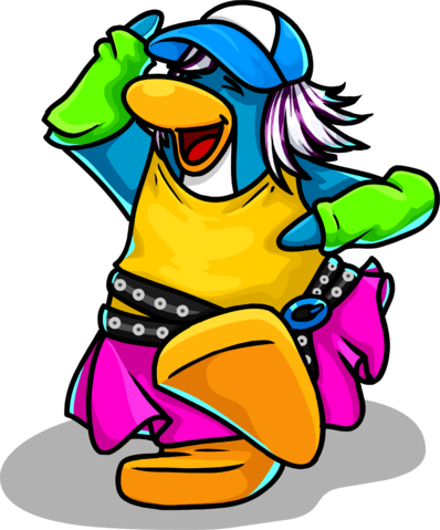 Freestyle Girl - Club Penguin Cheats 2009 (398x479), Png Download