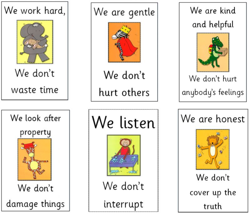 Our Golden Rules - Cartoon (800x684), Png Download