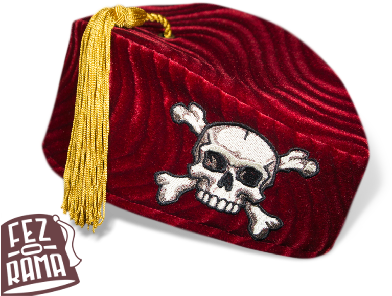 Red Crossbones Chapeau - Knit Cap (800x800), Png Download