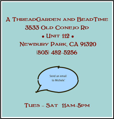 A Threadgarden And Beadtime 3533 Old Conejo Rd • Unit - Bead Time (577x484), Png Download