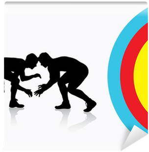 Wrestling Vector (400x400), Png Download