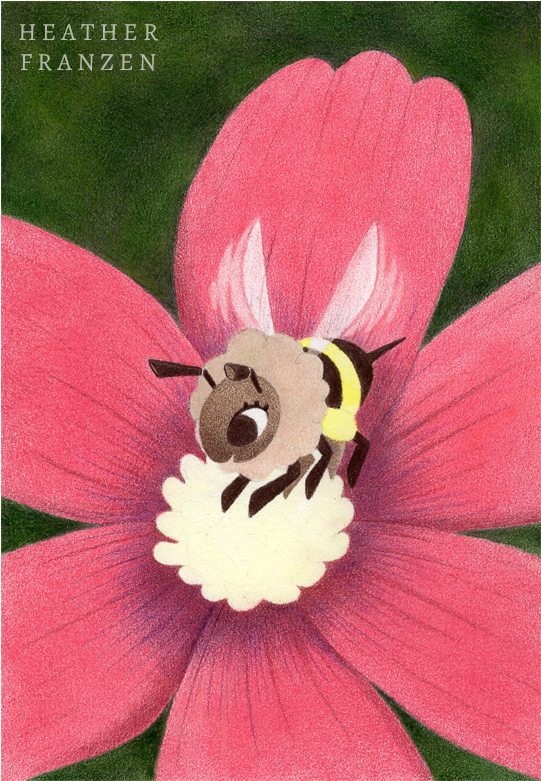 Bee, Finally Using Walnut Brown - Yellow (600x850), Png Download