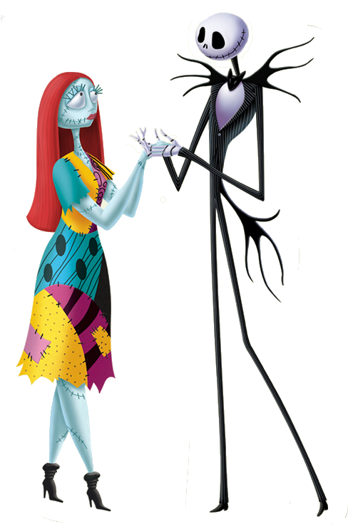 Dramatic Jack And Sally - Jack And Sally Png (492x763), Png Download