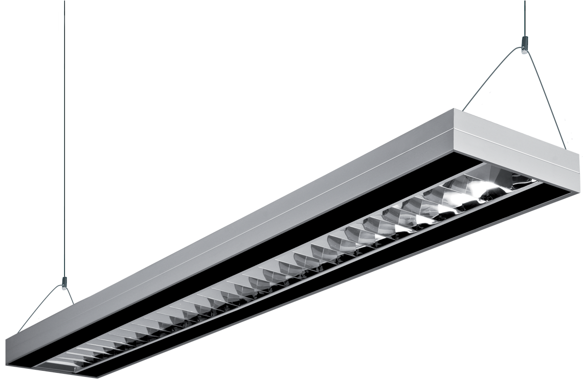 Illustrative Photo Of Luminaire - Hanging Fluorescent Lights (1200x803), Png Download