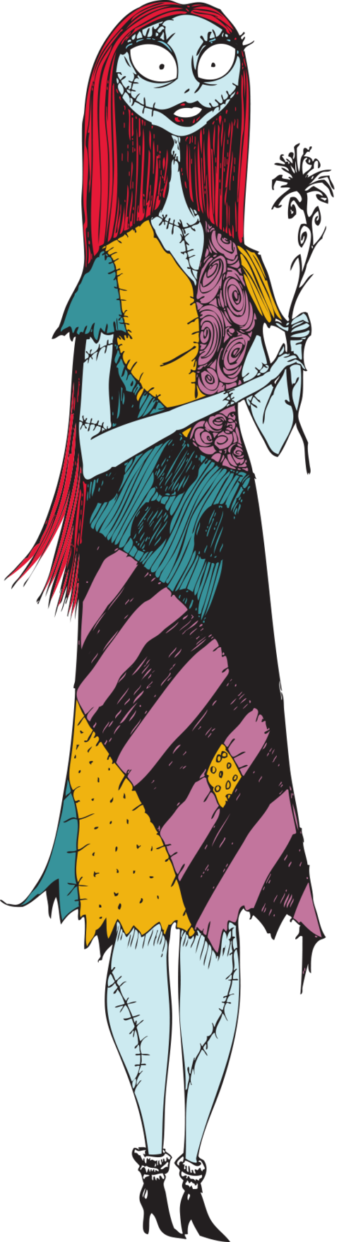 Hmyaaqv - Nightmare Before Christmas Sally Clip Art (480x1758), Png Download