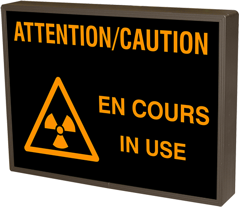 Attention/caution En Cours In Use W/caution Symbol - Surety (500x453), Png Download