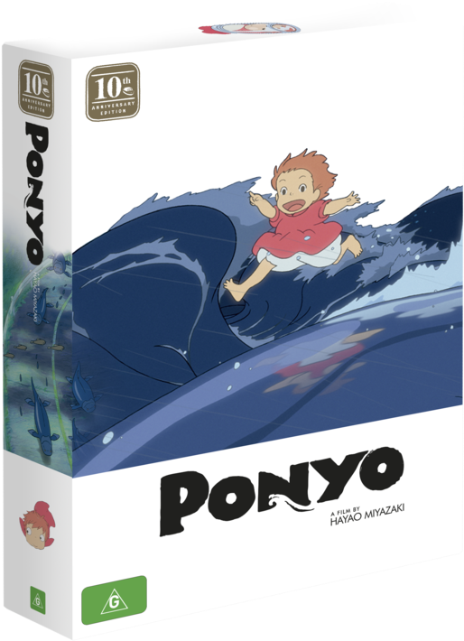 "beautiful Film Made Even More Beautiful By This Incredible - Ponyo On The Cliff By The Sea Dvd Age (516x724), Png Download