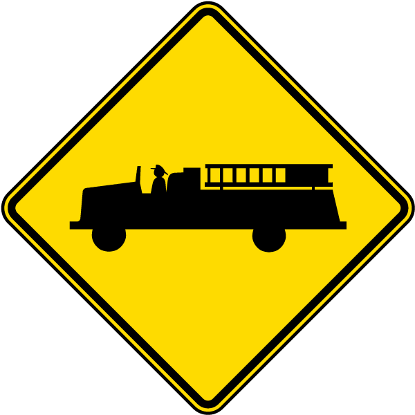 Emergency Clipart Danger Symbol - Emergency Vehicle Warning Sign (600x600), Png Download