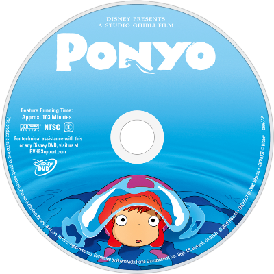 Ponyo Dvd (400x400), Png Download