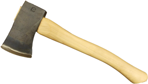 14″ Curved Wooden Handle Sport Utility Finish - Splitting Maul (500x304), Png Download