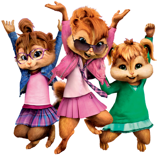 Brittany, Jeanette & Eleanor (alvin And The Chipmunks - Alvin And The Chipmunks: The Squeakquel: Meet (620x609), Png Download