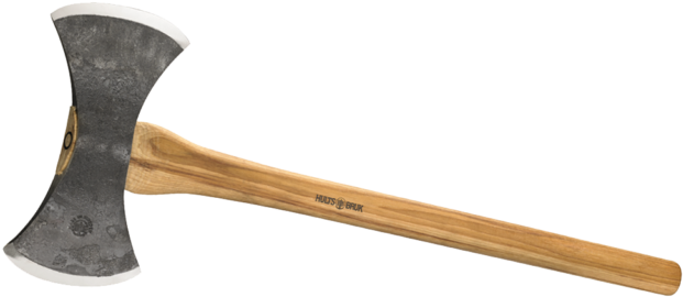 Hults Bruk Motala Double Bit Axe - Hults Bruk 840752 Motala Double Bit Axe (640x294), Png Download