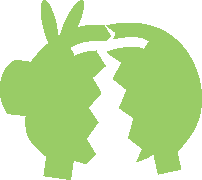 Piggy Bank Icon - Crisis (406x361), Png Download
