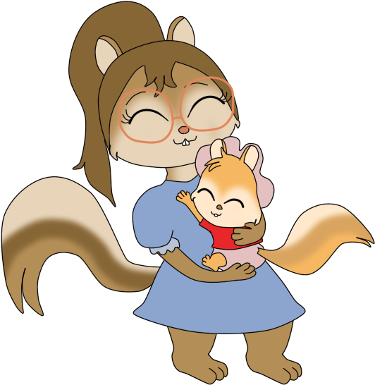 Alvin And The Chipmunks The Chipettes Drawing Art - Alvin Baby And Vinny (601x632), Png Download