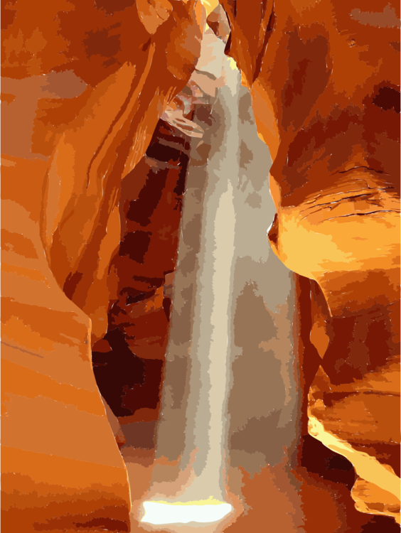 Antelope Canyon Page Slot Canyon - Antelope Canyon (564x750), Png Download
