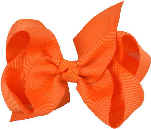 Orange Ribbon Transparent - Orange Ribbon Bow Png (600x600), Png Download