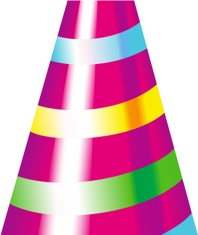 Birthday Hat Clipart Birthdat - Pink Party Hat Png Hd (640x480), Png Download