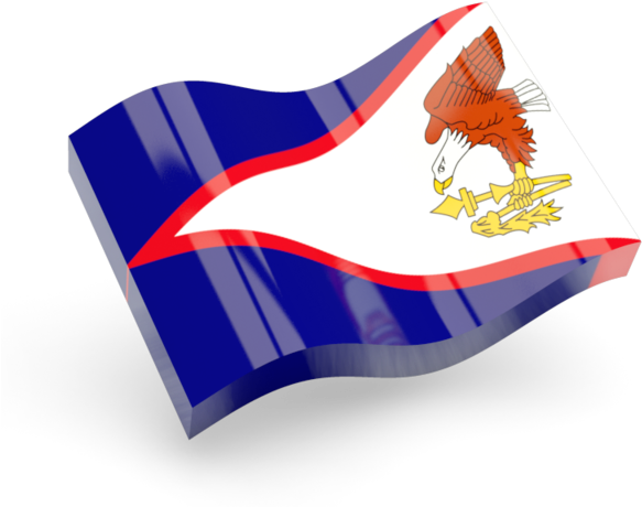 American Samoa Flag Icon - Waving Cambodia Flag Png Png (640x480), Png Download