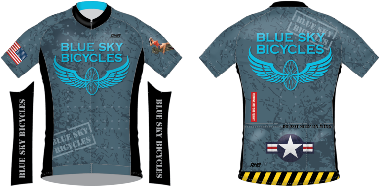 Blue Sky Race Jersey - Cleveland (800x393), Png Download