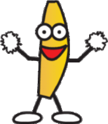 Cliparts Dancing Bananas - Dancing Banana Gif Transparent (349x401), Png Download