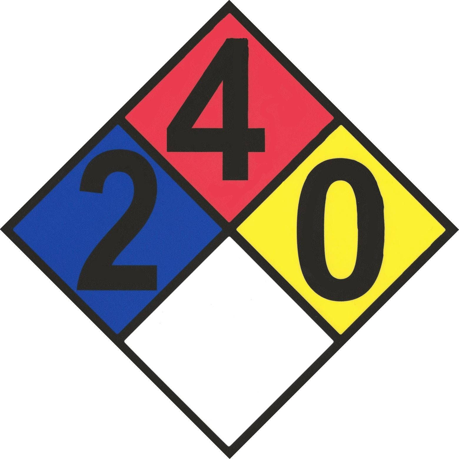 Hazardous Material Propane Placard - Nfpa 704 1 3 0 (1560x1560), Png Download