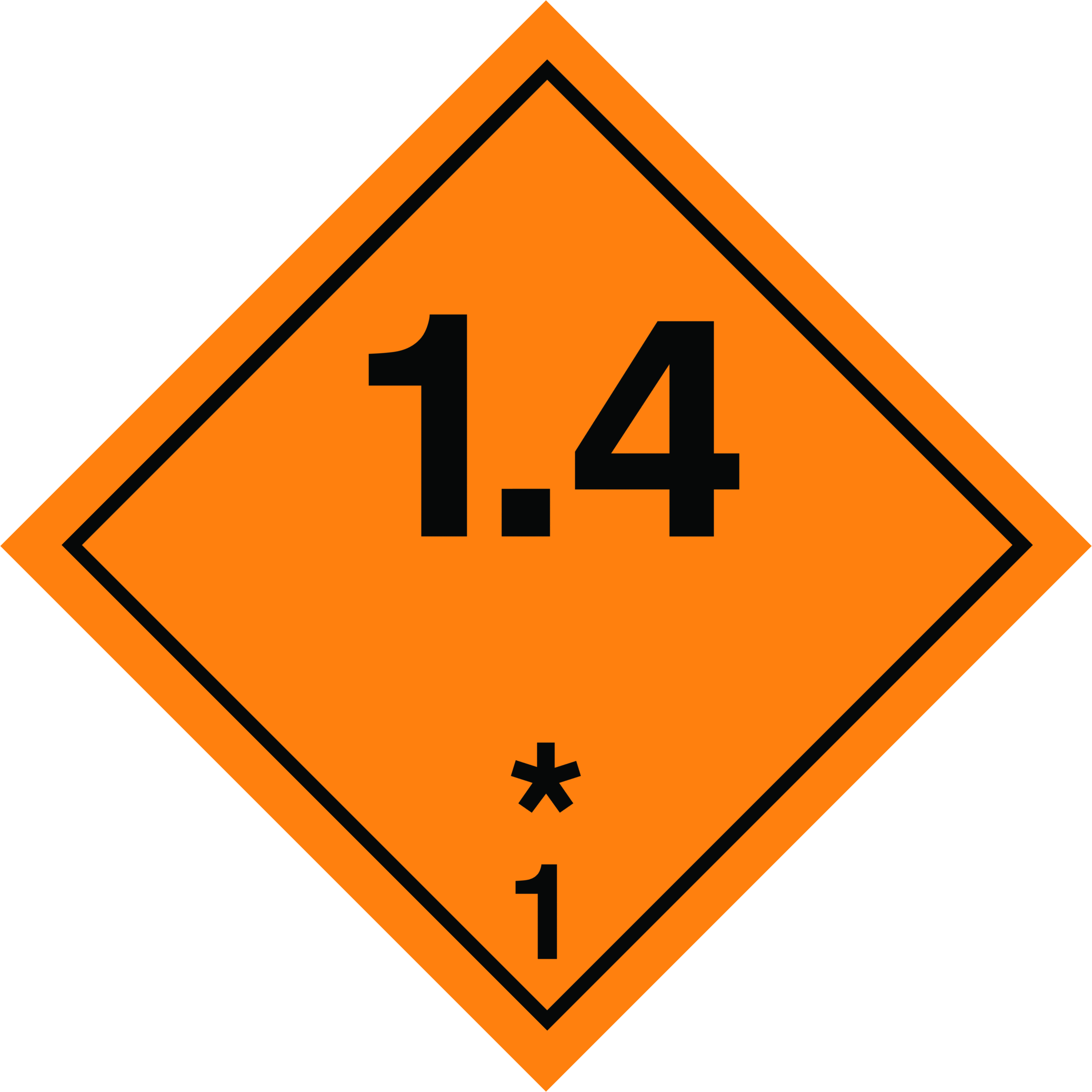 Mass Explosion Hazard - Adr 1.6 (3000x3000), Png Download