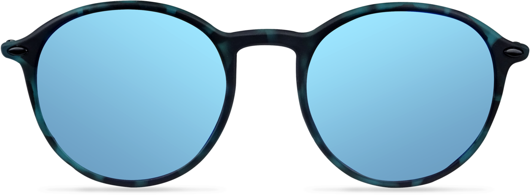 Blue Sky Reflective Rounds - Glasses (2000x1100), Png Download