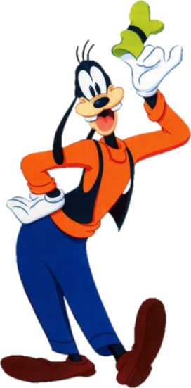 Goofy - Disney Stickers & Borders - Mickey & Friends (272x551), Png Download