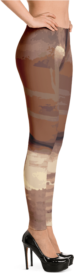 Gold Paint Fine Art Leggings - Brindle Frenchie Likes To Go For A Walk To Meet Some (1000x1000), Png Download