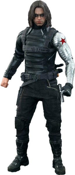 Hot Toys Sebastian Stan As Winter Soldier Figure - Hot Toys Winter Soldier Sixth Scale Action Figure, (520x520), Png Download