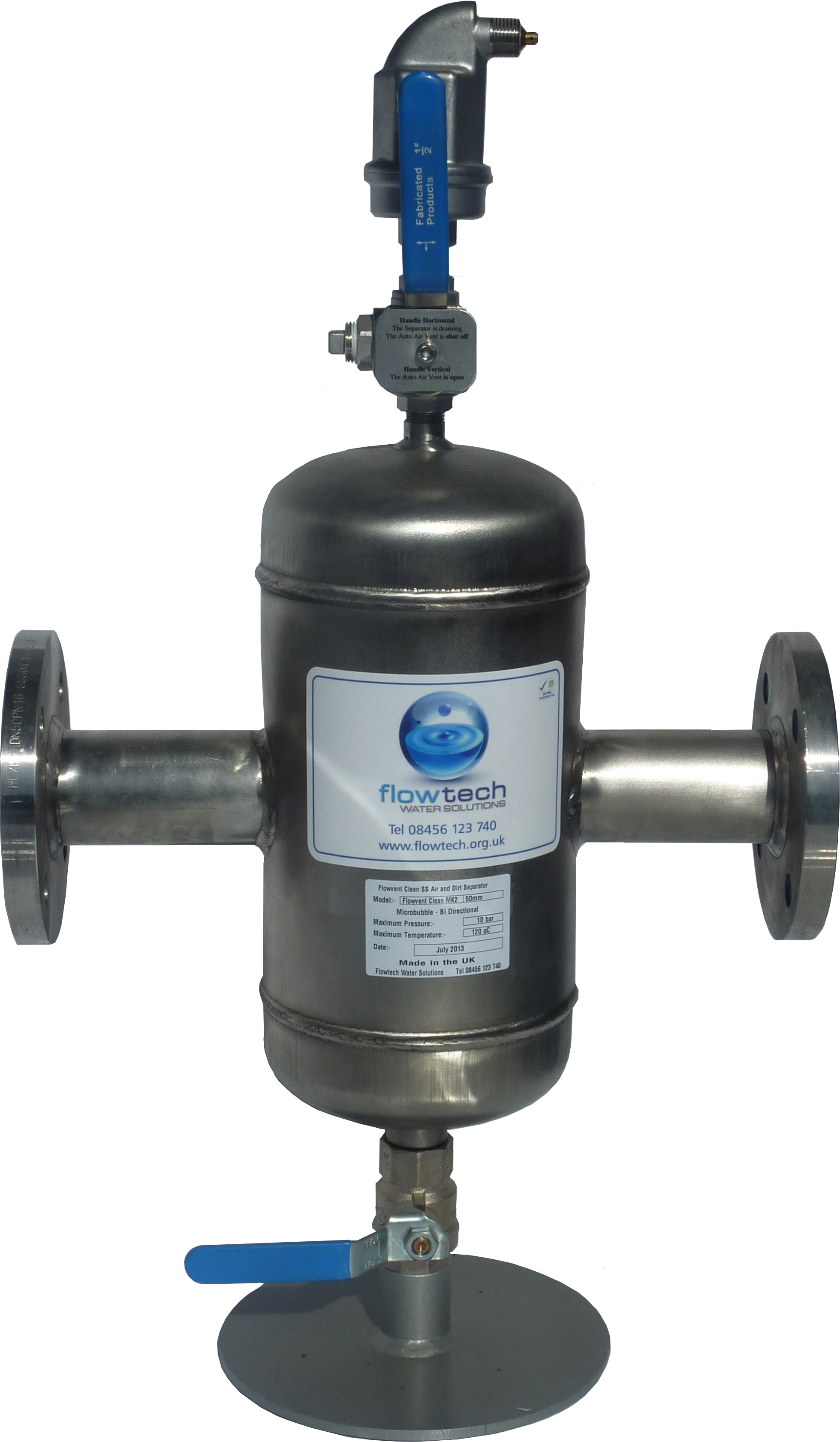 Flowclean Microbubble Air And Dirt Separator - Microbubbles (1959x3363), Png Download