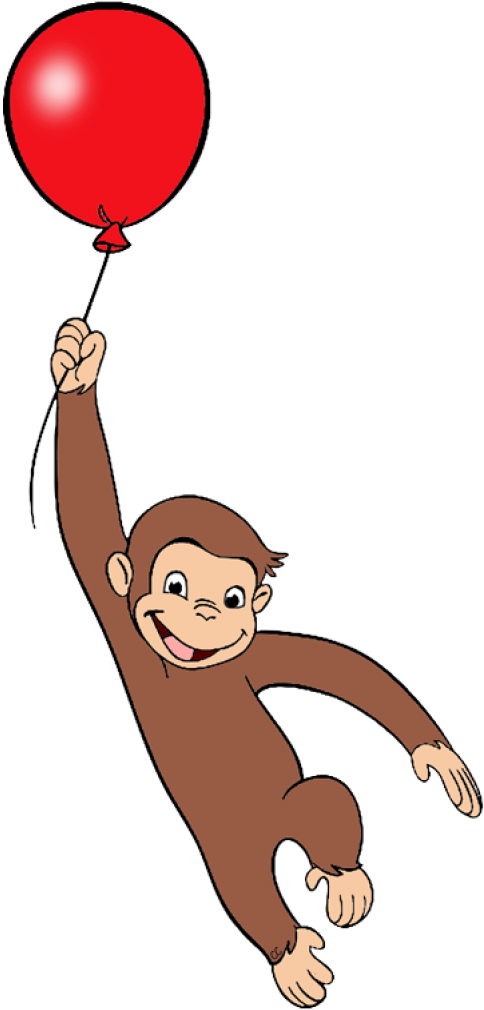 Curious George Clip Art - Curious George Clipart (493x1024), Png Download