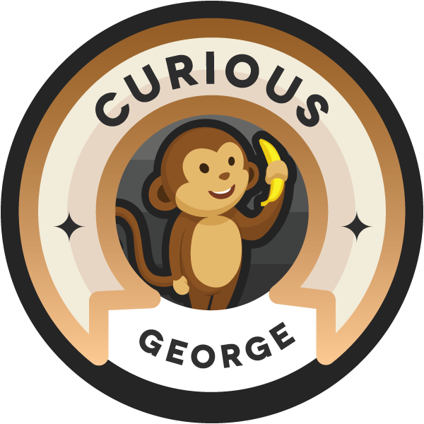 Curious George (600x600), Png Download