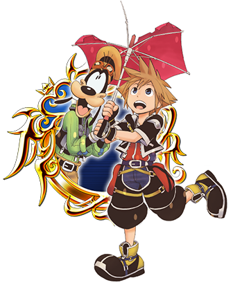 Toon Sora & Goofy - Toon Sora And Goofy (345x414), Png Download