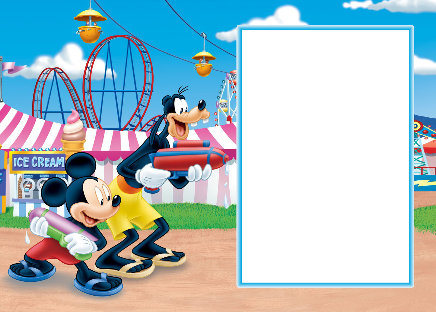 Mickey Frame Png (1464x1050), Png Download