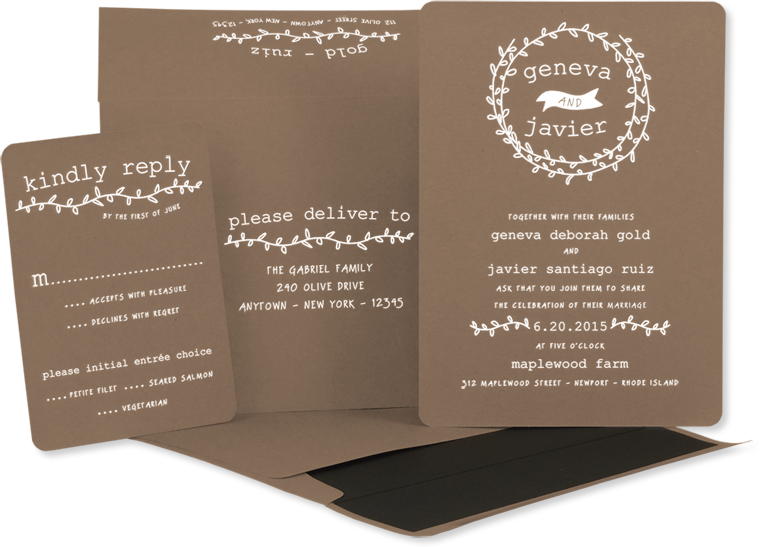 - Large V=1497056577 - Wedding Invitation (760x547), Png Download