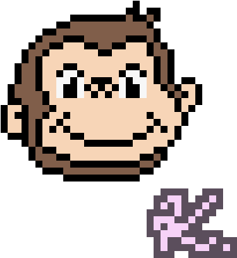 Curious George (560x620), Png Download