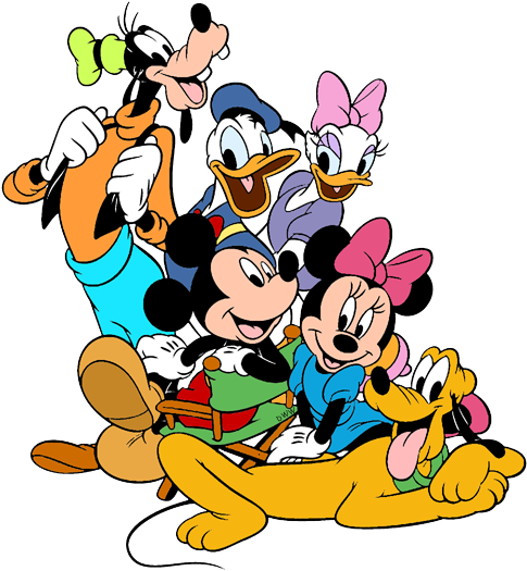 Cruise Clipart Goofy - Mickey Mouse Minnie Mouse Donald Duck Daisy Duck Goofy (500x536), Png Download