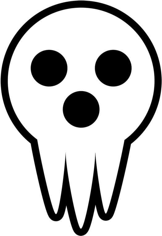 Soul Eater Png Transparent - Soul Eater Lord Death Mask (524x765), Png Download