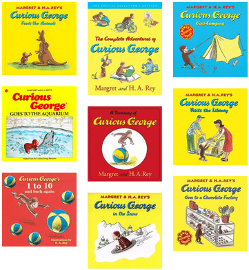 Curious George Books (436x436), Png Download