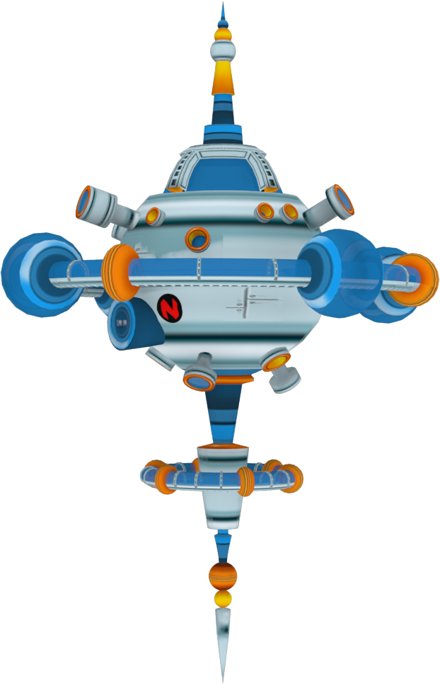 Crash Bandicoot The Wrath Of Cortex Space Station - Crash Bandicoot Cortex Toy (622x966), Png Download