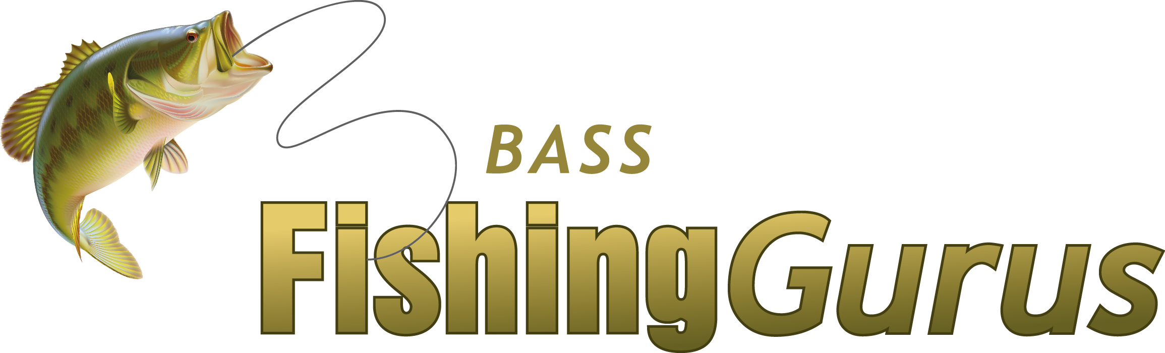Bass Fishing Gurus - Black Bass (2310x700), Png Download
