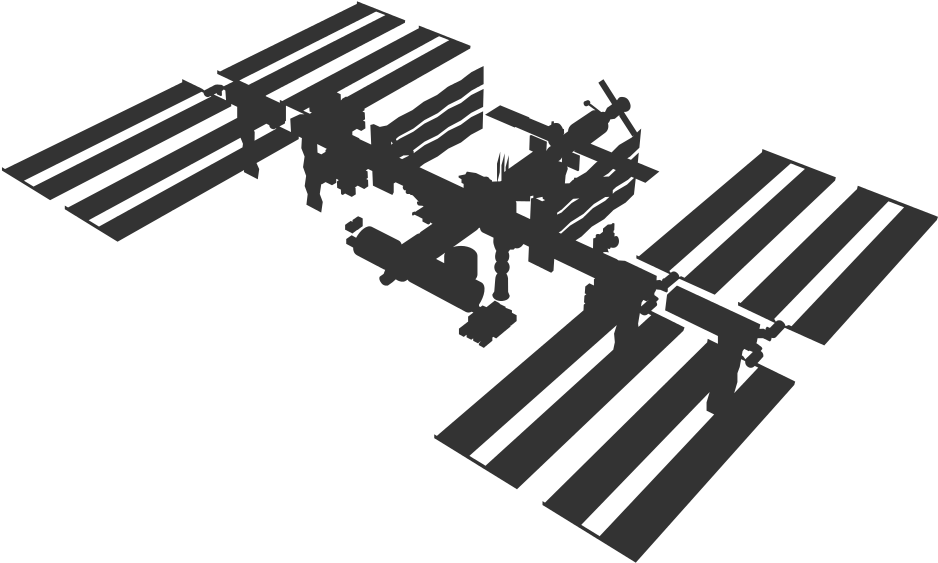 Open - International Space Station Vector (1000x630), Png Download
