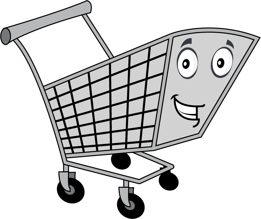 Shopping Cart Location - Shopping Cart (854x718), Png Download