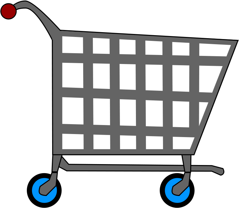 Shopping Cart Clipart - Cart Clipart Png (800x705), Png Download