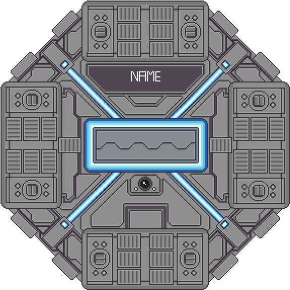 Space Station - Space Station Top Down (630x640), Png Download