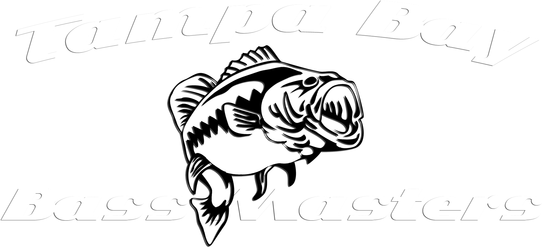 Home - About - Gallery - Largemouth Bass Outline Embroidery Design (1920x1080), Png Download