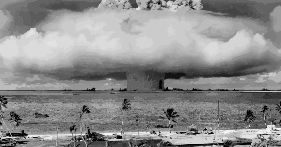 Atomic Bomb Clipart Atomic Bombings Of Hiroshima And - Shadows From Atomic Bomb (900x473), Png Download