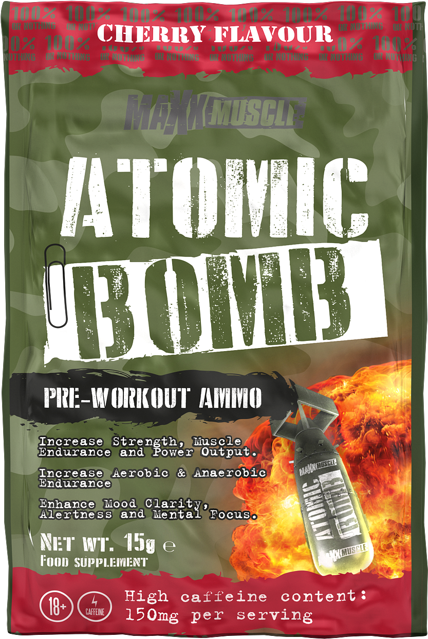 Atomic Bomb Atomic Bomb - Maxxmuscle Atomic Bomb 450g (1364x1364), Png Download